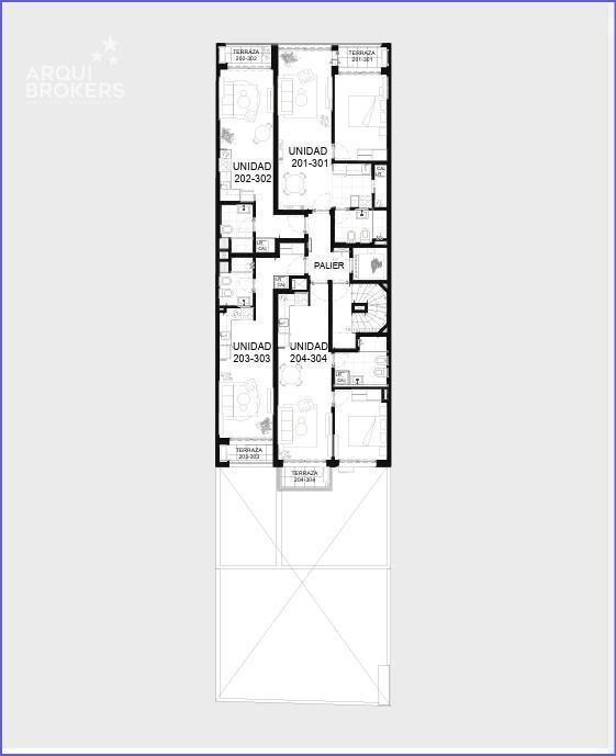 Apartamento de un dormitorio en venta en Cordón Sur - 503