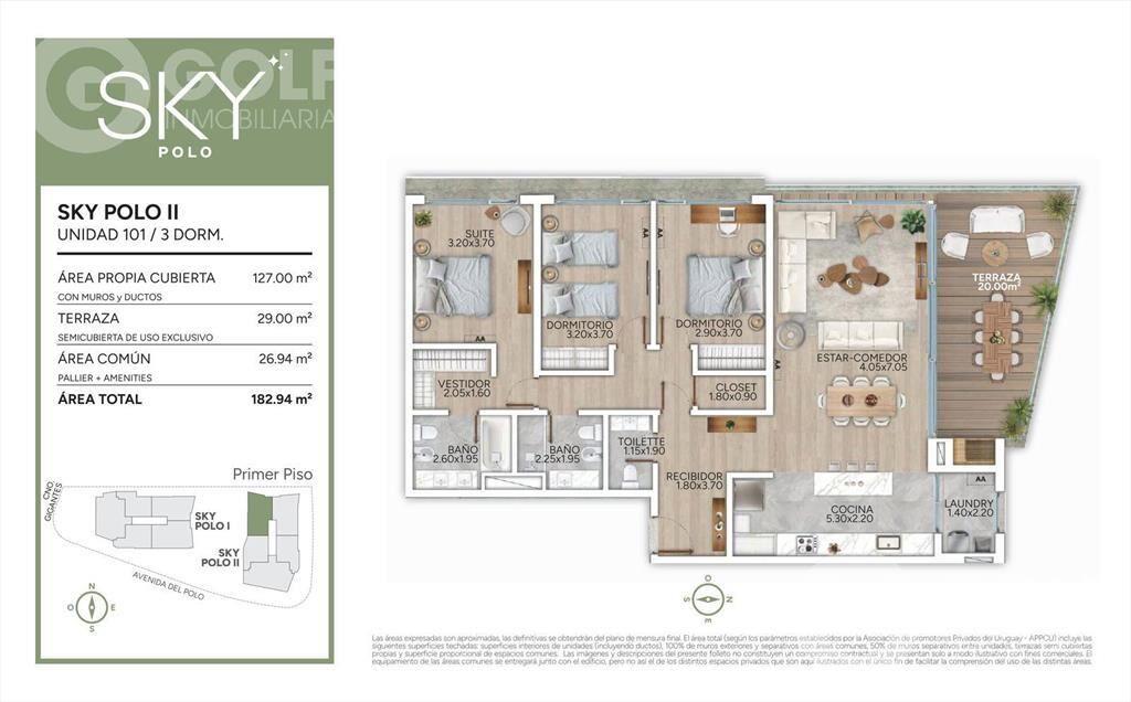 Venta de apartamento en POLO