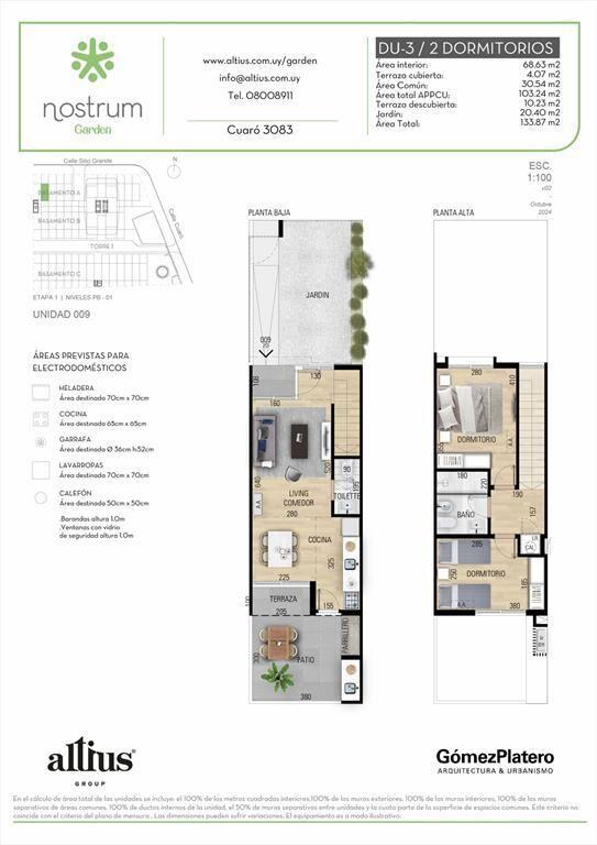 VENTA DUPLEX 2 DORMITORIOS NOSTRUM GARDEN PRADO