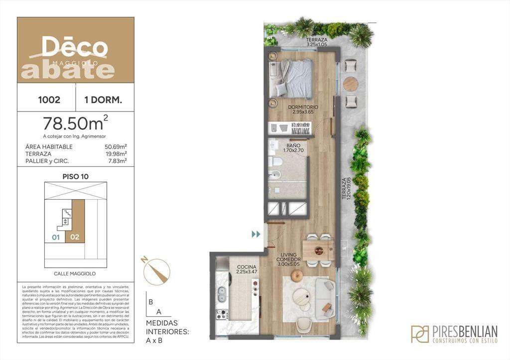 Venta Apartamento 1 Dormitorio Deco Maggiolo - Parque Rodó