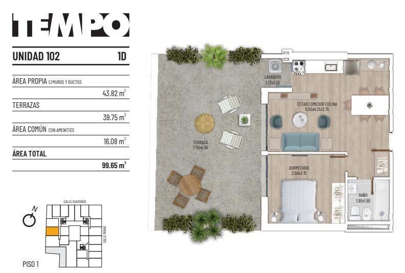 Venta Apartamento 1 Dormitorio en Cordon