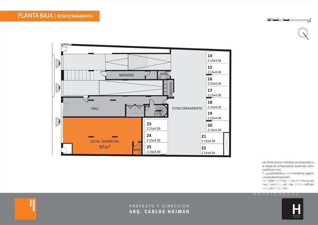 Venta apartamento 1 dormitorio con patio