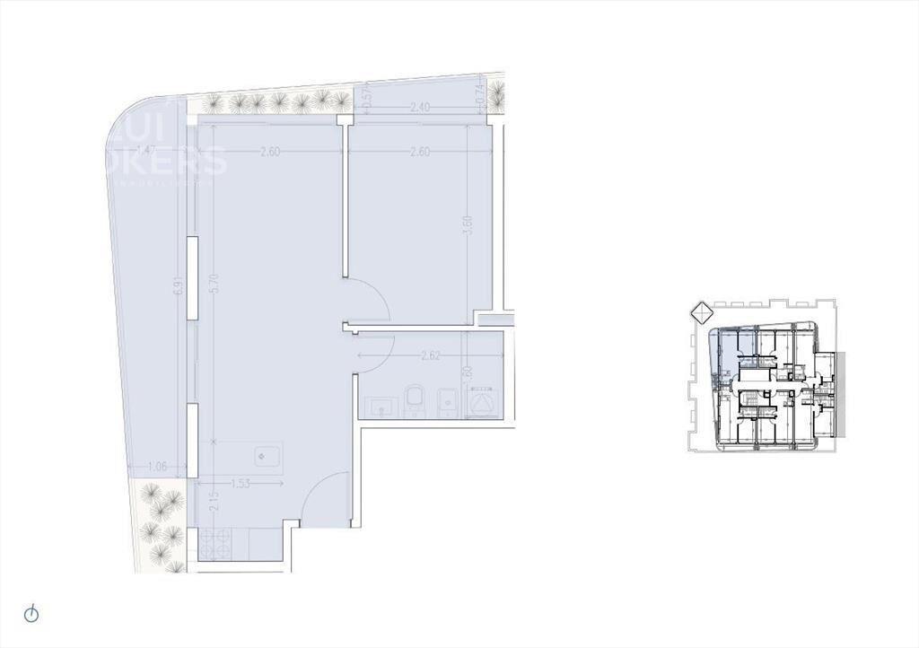 Apartamento de un dormitorio en venta en Palermo -905