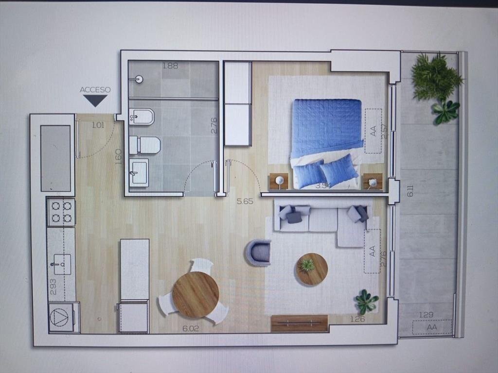 Venta apartamento 1 dormitorio, Bella Vista