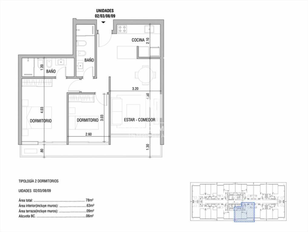 Torres del Este - Departamento de 2 dorm. en . -
